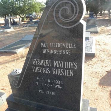 KIRSTEN Gysbert Matthys Theunis 1934-1974