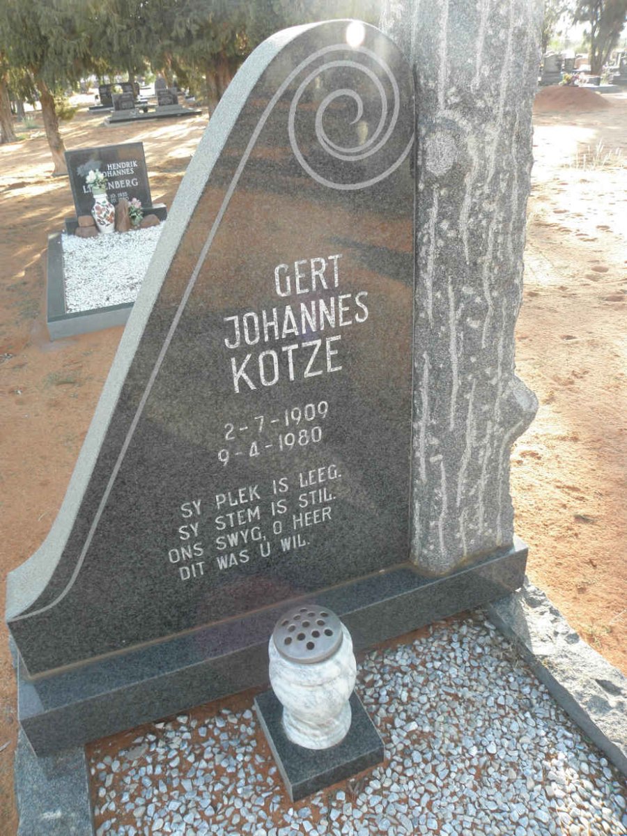 KOTZE Gert Johannes 1909-1980