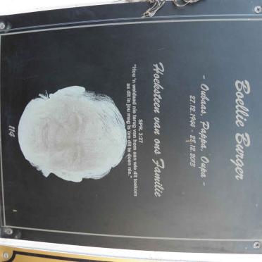 BURGER Boellie 1944-2013