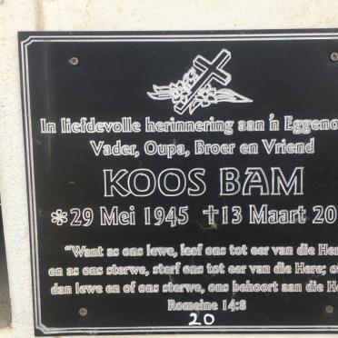 BAM Koos 1945-2016
