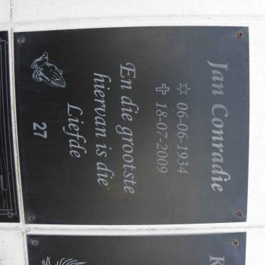 CONRADIE Jan 1934-2009