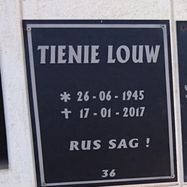 LOUW Tienie 1945-2017
