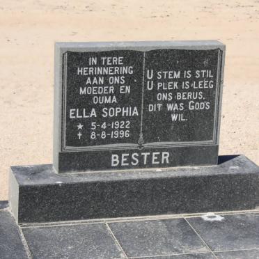 BESTER Ella Sophia 1922-1996