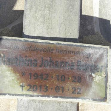 BURGER Marthina Johanna 1942-2013