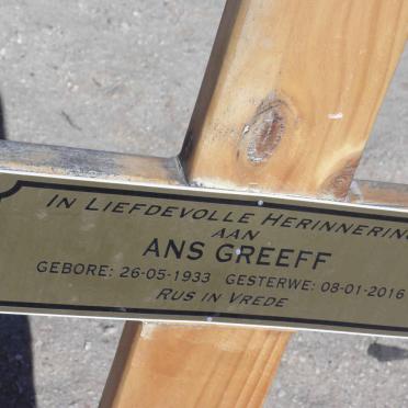 GREEFF Ans 1933-2016