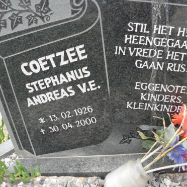 COETZEE Stephanus Andreas V.E. 1926-2000