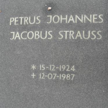 STRAUSS Petrus Johannes Jacobus 1924-1987