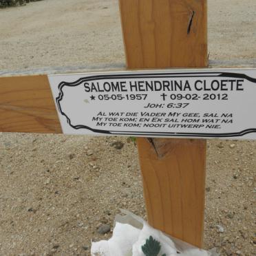 CLOETE Salome Hendrina 1957-2012