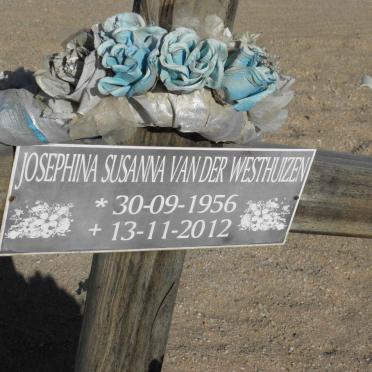 WESTHUIZEN Josephina Susanna, van der 1956-2012