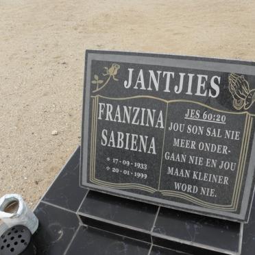 JANTJIES Franzina Sabiena 1933-1999