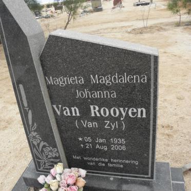 ROOYEN Magrieta Magdalena Johanna, van nee VAN ZYL 1935-2006