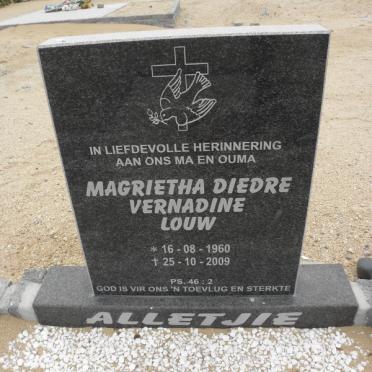 LOUW Magrietha Diedre Vernadine 1960-2009