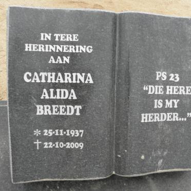 BREEDT Catharina Alida 1937-2009
