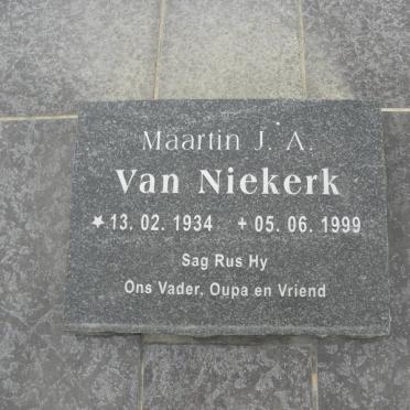 NIEKERK Maartin J.A., van 1934-1999