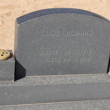 HENNING Johanna Lodewica nee SCHOEMAN 1915-1986
