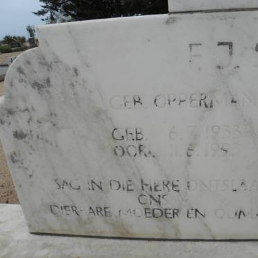 VORSTER Jan Adriaan 1926-1988 &amp; F.J.S. OPPERMAN 1933-1995
