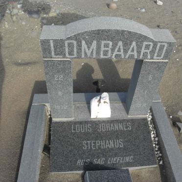 LOMBAARD Louis Johannes Stephanus 1970-1971