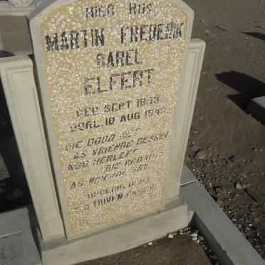 ELFERT Martin Frederik Carel 1885-1945