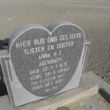 AGENBACH Anna H.J. 1943-1992