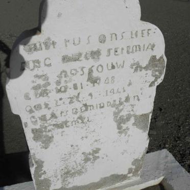 ROSSOUW Pieter Jeremia 1948-1961
