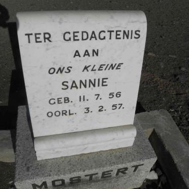 MOSTERT Sannie 1956-1957