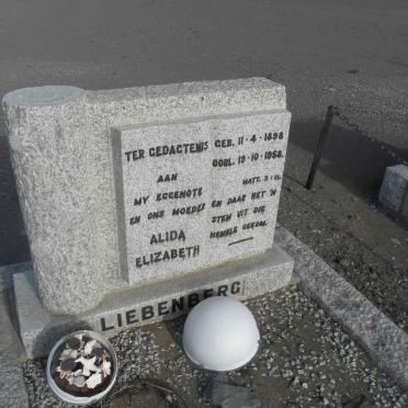 LIEBENBERG Alida Elizabeth 1898-1958