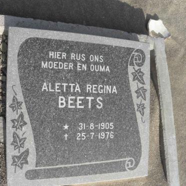 BEETS Aletta Regina 1905-1976