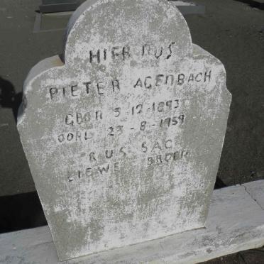 AGENBACH Pieter 1893-1959