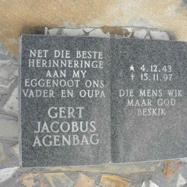 AGENBAG Gert Jacobus 1943-1997