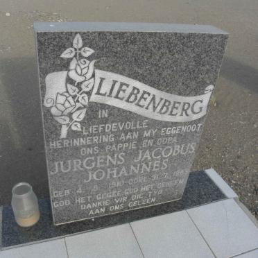 LIEBENBERG Jurgens Jacobus Johannes 1910-1983
