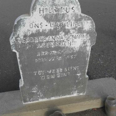 AGENBACH Hendrika Anna Johanna 1937-1957