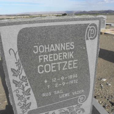 COETZEE Johannes Frederik 1894-1972
