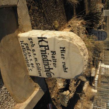 FRIEDRICHSEN K. 1881-1906