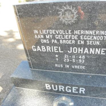 BURGER Gabriel Johannes 1948-1993