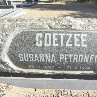 COETZEE Susanna Petronella 1897-1974