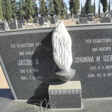 EKSTEEN Jacob A. 1887-1963 &amp; Johanna M. MARITZ 1890-1958