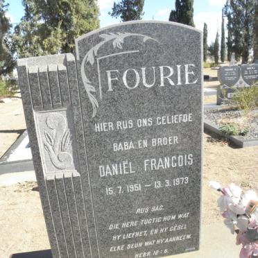 FOURIE Daniël Francois 1951-1973