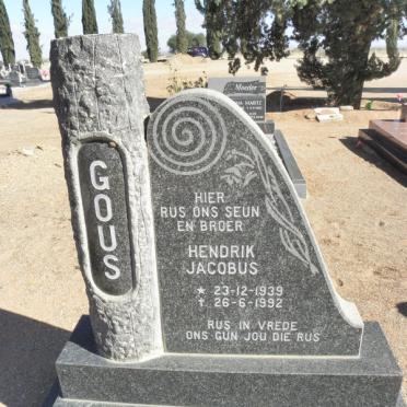 GOUS Hendrik Jacobus 1939-1992