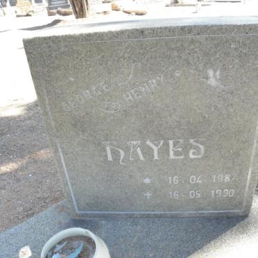HAYES George Henry 1987-1990