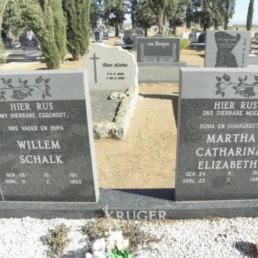 KRUGER Willem Schalk 1911-1969 &amp; Martha Catharina Elizabeth 1918-1988