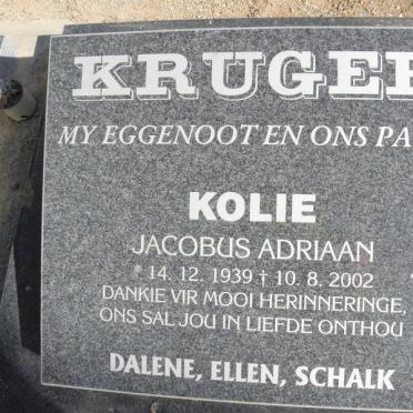 KRUGER Kolie Jacobus Adriaan 1939-2002
