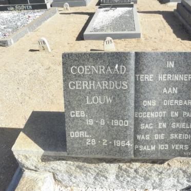LOUW Coenraad Gerhardus 1900-1964