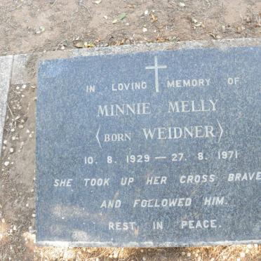 MELLY Minnie nee WEIDNER 1929-1971