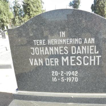 MESCHT Johannes Daniel, van der 1942-1970