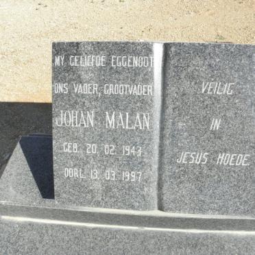 MALAN Johan 1943-1997