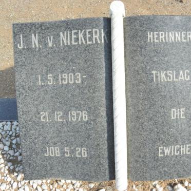 NIEKERK J.N., v. 1903-1976