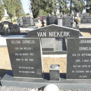 NIEKERK Johannes Cornelius, van 1914-1980 &amp; Helena Cornelia VON WIELLIGH 1922-2007