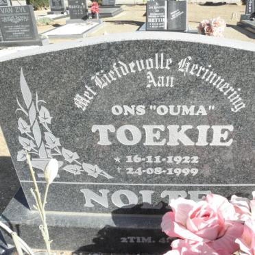 NOLTE Toekie 1922-1999