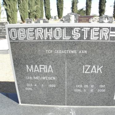 OBERHOLSTER Izak 1912-2000 &amp; Maria MEUWESEN 1920-