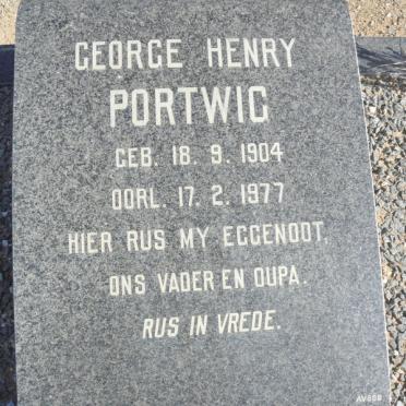 PORTWIG George Henry 1904-1977